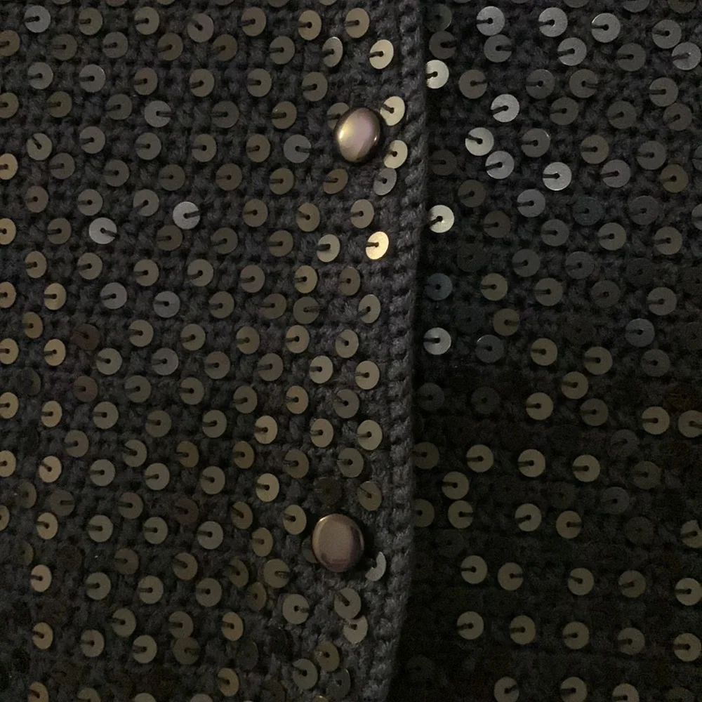 NWT blue sequinned Talbots jacket - Picture 3 of 5